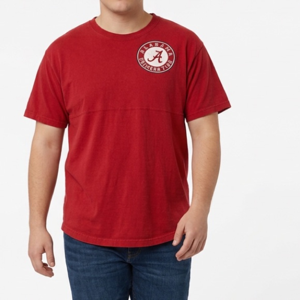Alabama Crimson Tide Men's M Red T-Shirt Roll Tide Logo Graphic‎ Print